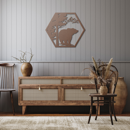 Bear_Metal_Sign_Copper_Rustic_Hallway_Mockup.png