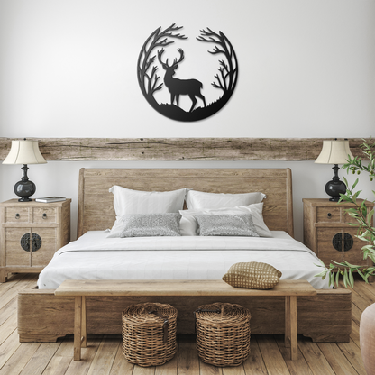Deer_Metal_Sign_Black_Farmhouse_Bedroom_Mockup.png