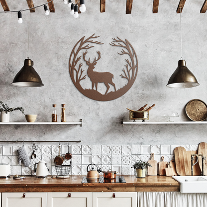 Deer_Metal_Sign_Copper_Rustic_Kitchen_Mockup.png