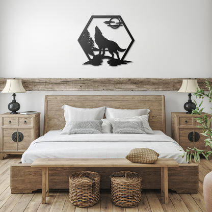 Howling_Wolf_Metal_Sign_Black_Farmhouse_Bedroom_Mockup.png