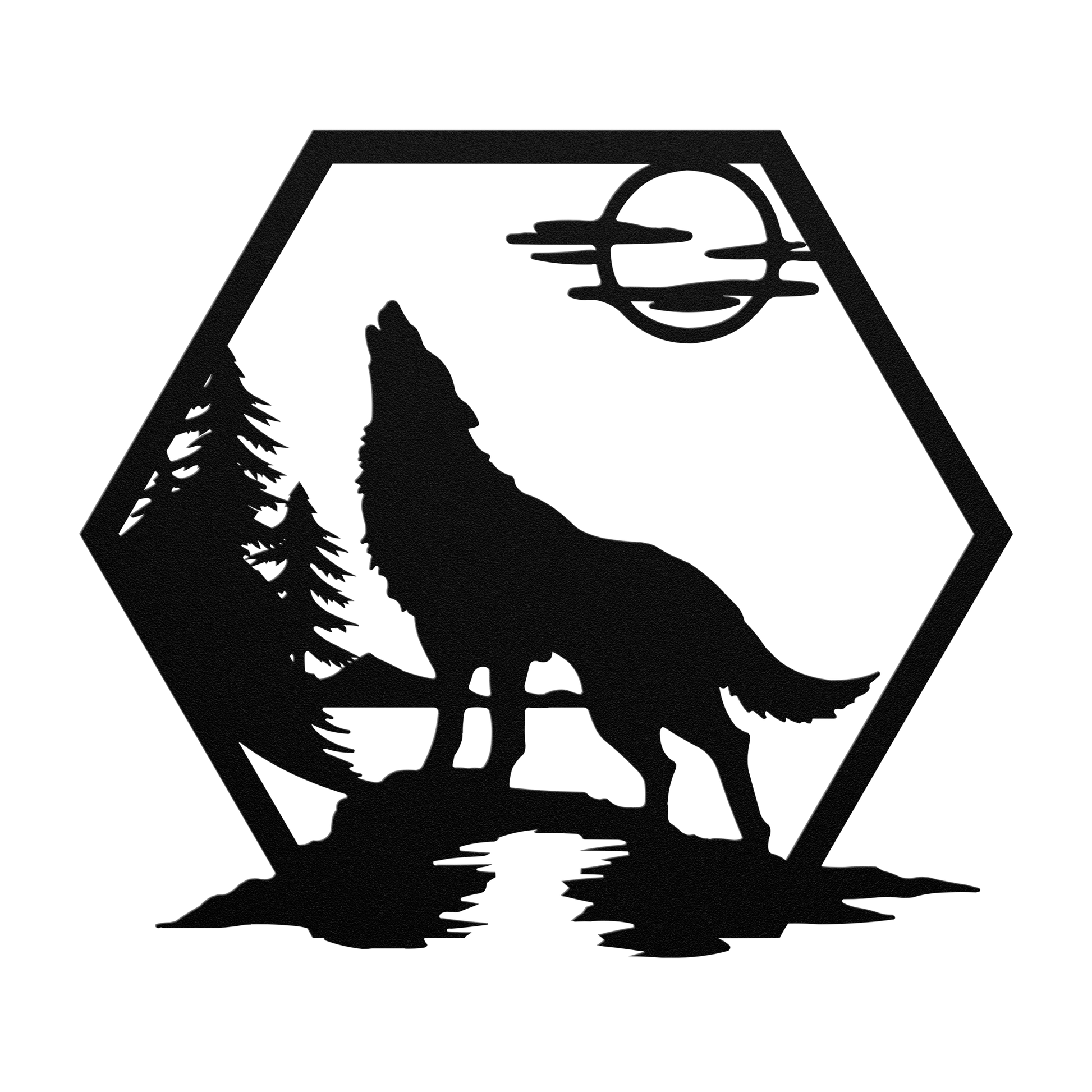 Howling_Wolf_Metal_Sign_Black_Transparent_Mockup.png
