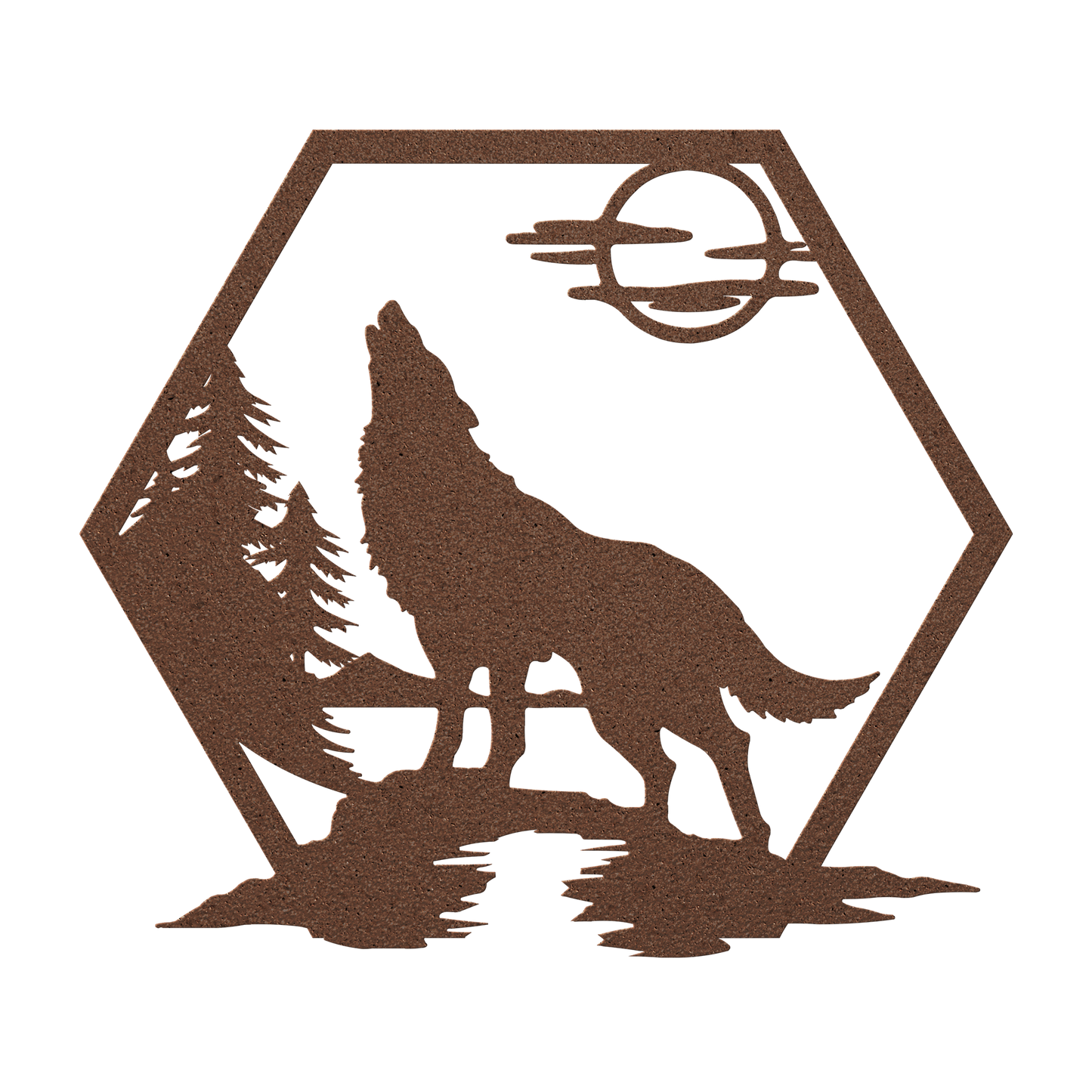 Howling_Wolf_Metal_Sign_Copper_Transparent_Mockup.png