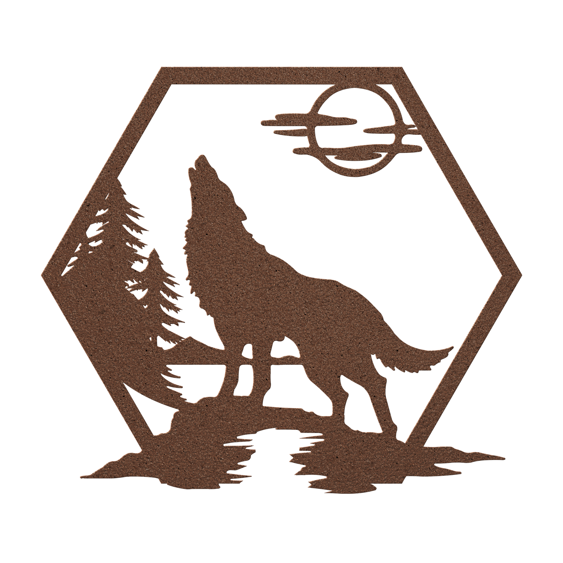Howling_Wolf_Metal_Sign_Copper_Transparent_Mockup.png