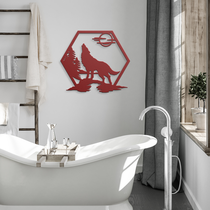 Howling_Wolf_Metal_Sign_Red_Modern_Bathroom_Mockup.png