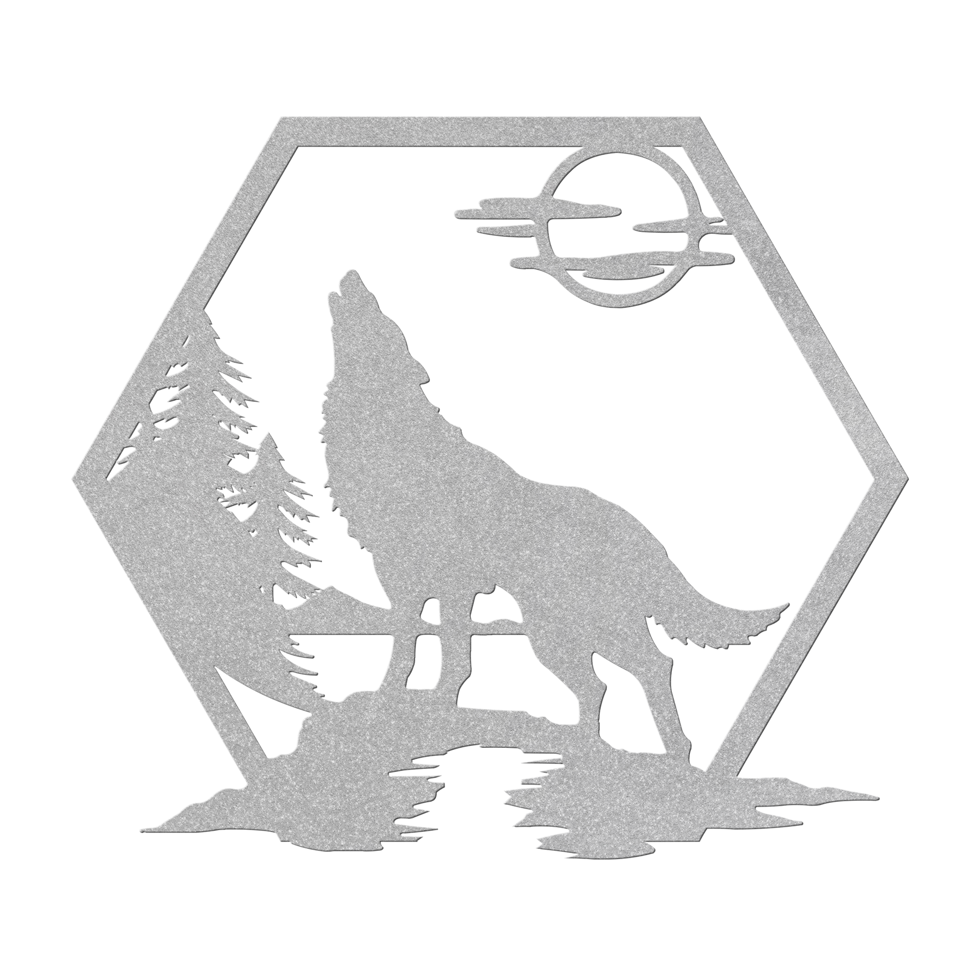Howling_Wolf_Metal_Sign_Silver_Transparent_Mockup.png