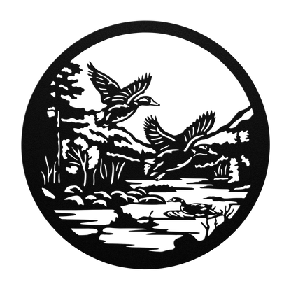 Mallard_Duck_Metal_Sign_Black_Transparent_Mockup.png